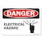 Signmission Safety Sign, OSHA Danger, 7" Height, 10" Width, Electrical Hazard, Landscape, D-L-19340 OS-DS-D-710-L-19340 - alternate 1